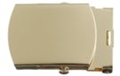 brass plate military buckle for wide web belts