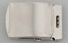 nickel polish military buckle for wide web belts
