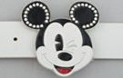 rhinestone leering mouse belt buckle